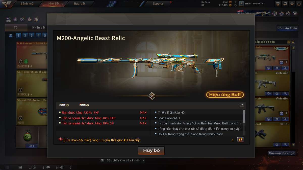 shop acc cf uy tin gia re